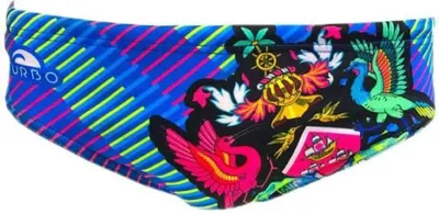 Produktbild von Turbo Emblem Badeslip Mehrfarbig S Herren Mehrfarbig S