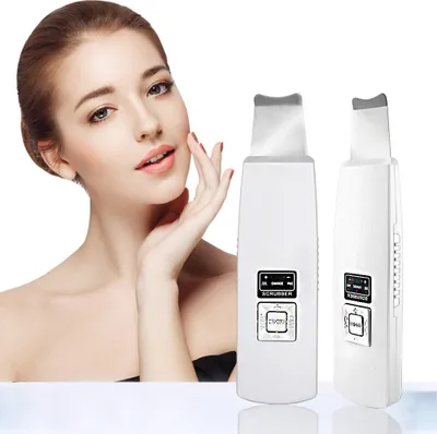 Produktbild von Hikeren Ultraschall Gesichts Scrubber Reiniger, Facial Skin Scrubber, wiederaufladbar für Poren-Tiefenreinigung und Facial Lifting Werkzeug