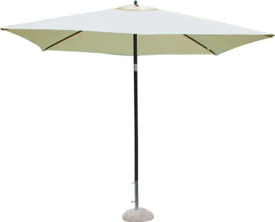Immagine prodotto di Milani Home - ombrellone da giardino 2 x 2 m con palo centrale in alluminio, telo antracite in poliestere, per terrazzo, bar e ristorante