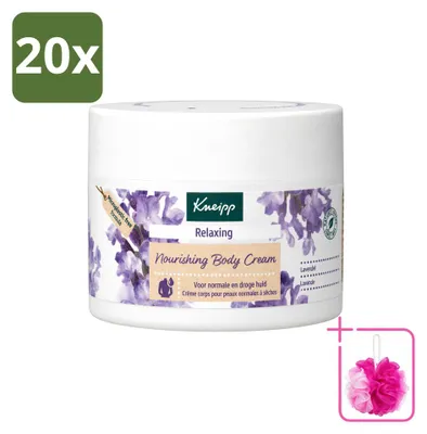 Imagen del producto de 20 cremas corporales relajantes de lavanda Kneipp - 200 ml - Paquete económico - 20 unidades