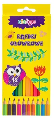 Image de STRIGO crayons triangulaires 12 couleurs
