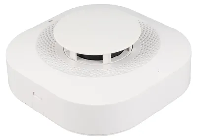 Zdjęcie produktu dla Inteligentny bezprzewodowy czujnik dymu Tuya Zigbee, czujnik indukcyjny 360°, alarm dźwiękowy i świetlny oraz powiadomienia SMS, wskaźnik niskiego poziomu baterii, aplikacja na telefon komórkowy, wyciszanie jednym kliknięciem