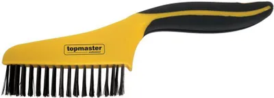 Immagine prodotto di Spazzola metallica in acciaio-carbonio con impugnatura ergonomica 4×16 ,Topmaster