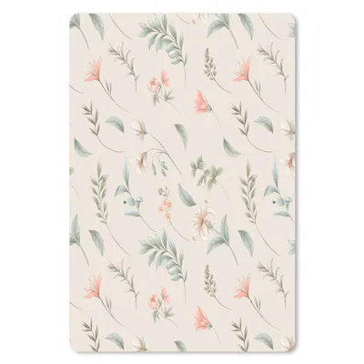 Produktbild von MuchoWow® Mauspad Mousepad Blumen - Blätter - Muster 40x60 cm - Mousepads - Maus Mat - Pad - Mausunterlage - Schreibtisch Accesoire