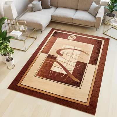 Produktbild von Tapiso Teppich ATLAS modern braun beige Wohnzimmer  300 x 400 cm