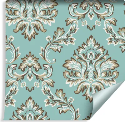 Zdjęcie produktu dla Tapeta Do Salonu z modnym efektem 3D  ORNAMENTY Styl Barokowy Ozdoba ścienna Abstrakcyjna