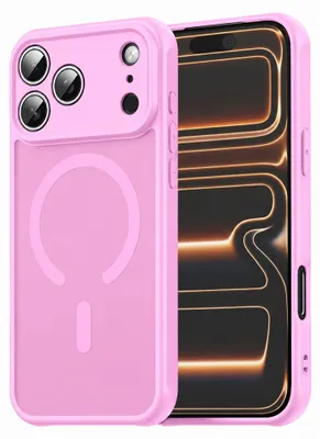 Produktbild von Techsuit - HaloFrost II MagSafe-Schutzhülle für iPhone 17 Pro Max – rosa
