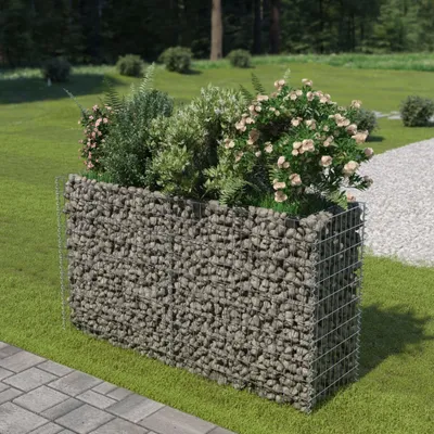 Obrázek produktu pro The Living Store Gabionové vyvýšené lůžko Pozinkovaná ocel 180×50×100 cm