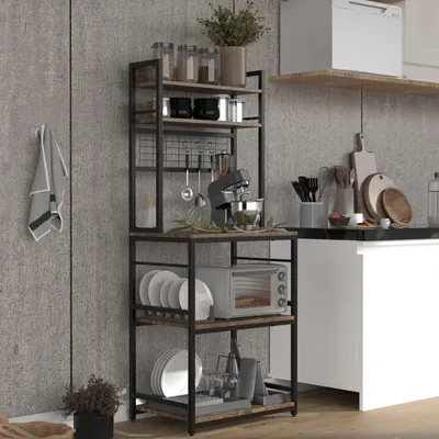Produktbild von VCM Küchenregal | Maße ca. H. 150 x B. 60 x T. 40 cm | ausreichend Stauraum | Regal | Küchenmöbel - Kolari