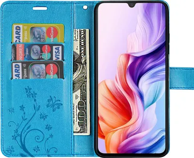 Produktbild von Hülle für ZTE Blade V70 Max Handy Tasche Handyhülle Hülle Schutzhülle Klapphülle in Blau