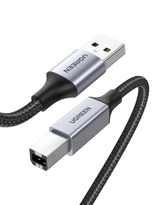Produktbild von UGREEN 80801 USB-A Stecker/USB-B 2.0 Druckerkabel 1m