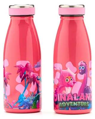 Produktbild von Trinkflasche aus Edelstahl, 350 ml, für Kinder, mit Dino-Motiv