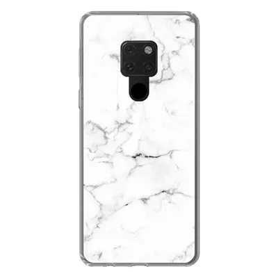 Produktbild von MuchoWow® Handyhülle Schutzhülle Hülle für Huawei P40 Lite Marmor - Weiß - Grau - Luxus - Marmoroptik - Strukturiert Silikon Softcase Handy Hülle - Handy