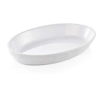 Obrázek produktu pro Oválný plech na pečení 28 x 17 x 5 cm, bílý, porcelánový