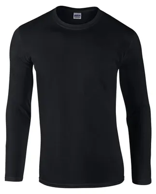 Immagine prodotto di Gildan - Maglietta "Softstyle" per uomo/donna unisex a maniche lunghe LT1372 (M) (nero)