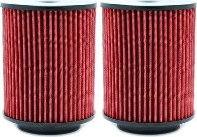 Produktbild von 2x Sportluftfilter Set Lufiltergehäuse Einsatz ROT für Audi A8 D4-4H 4.2l TDI
