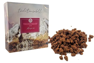 Produktbild von Paul & Paulina Trockenbarf Almgenuss pur 100% Rind 700g gewolft + getrocknet