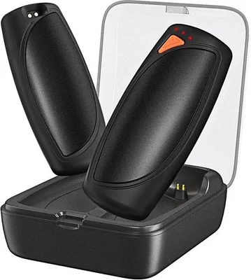 Productafbeelding van Elektrische handwarmer set met oplaadstation - 14000 mAh USB handwarmer - 3 warmtestanden voor winteractiviteiten