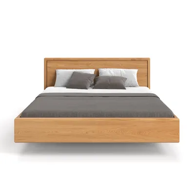 Produktbild von Schwebebett Linea aus massivem Eichenholz 200x200 cm