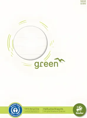 Image de Staufen® 794004600 10 Staufen® Heftumschläge green weiß DIN A4