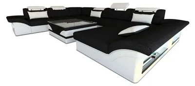 Produktbild von XXL Wohnlandschaft Enzo U-Form in Stoff