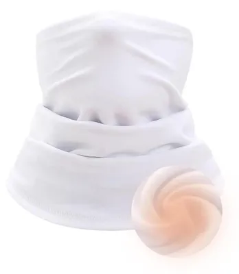 Obrázek produktu pro Zimní fleecové nákrčníky pro muže i ženy, bílé, sada 2 kusů