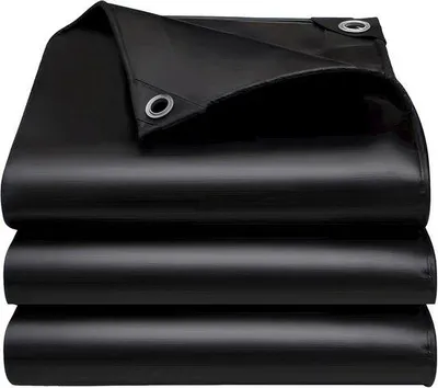 Productafbeelding van waterdicht buitenzeil, dekzeil met oogjes van polyethyleen, waterdicht zeil voor buiten, tuin, paviljoen, camping, zwembad, auto, boot, hout, 4 x 4 m
