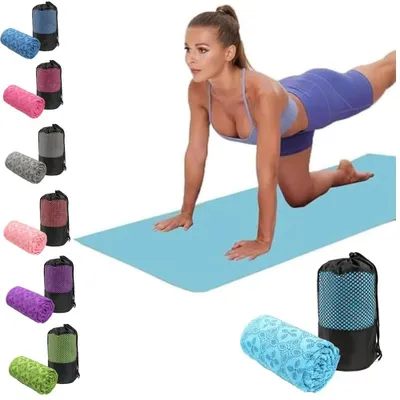 Produktbild von Omgoods – Schnell trocknendes Yoga-Handtuch – Rutschfest und atmungsaktiv für Trainings