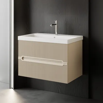 Produktbild von Waschtisch-Set Bella | Waschtischunterschrank 80 cm Badmöbel 80 mit Waschbecken