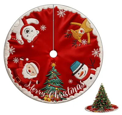Weihnachtsbaumrock 90 cm, mehrfarbig, für Tannenbaum