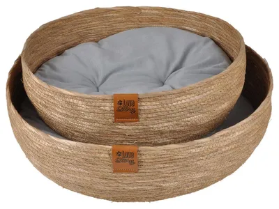 Produktbild von Geflochtene Körbe, 2er-Set, Wasserhyazinthe