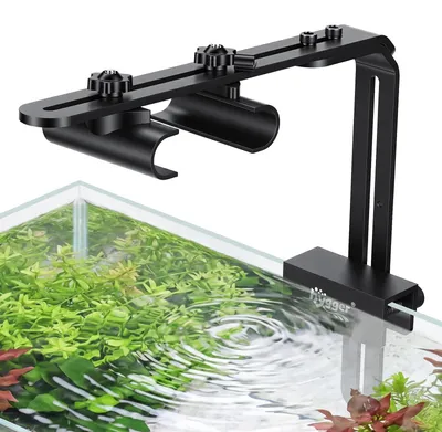 Aquarium-Lampenhalter, Aluminium, schwarz, modern