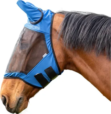 Image de BUSSE Masque anti-mouches Fly Guard II Bleu Shetty