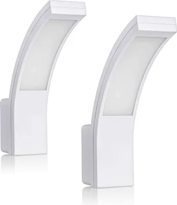 Produktbild von 2x LED Außenleuchte Wand Leuchte weiß 5800K 15W 1100lm Lampe Außen SEBSON