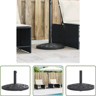 Image de The Living Store pied de parasol pour mât Ø38/48 mm 9 kg semi-circulaire