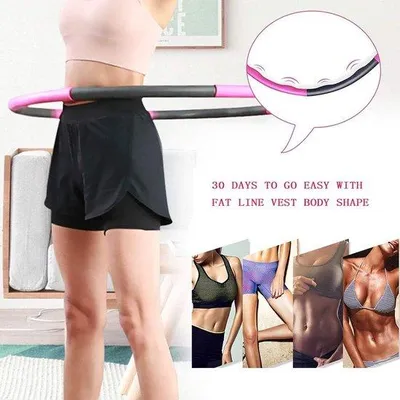 Obrázek produktu pro Hula-hoop pro dospělé, na hubnutí, masážní, 6–8 segmentů, fitness