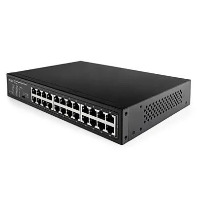 Obrázok produktu pre Cudy GS1024, Nespravované, Gigabit Ethernet (10/100/1000), Inštalácia do Racku