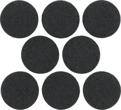 Produktbild von Tarrox Filzgleiter 28x6 mm rund schwarz selbstklebend 8 Stück