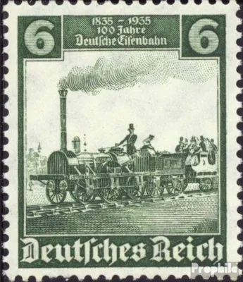 Produktbild von Briefmarken Deutsches Reich 1935 Mi 580 gestempelt 100 Jahre Deutsche Eisenbahnen
