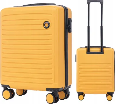 Produktbild von WINGS Kabinenkoffer 20'' ABS+ Gelb - Ideal für Wizz Air Flüge