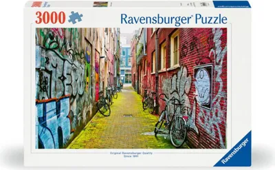 Zdjęcie produktu dla Puzzle Ravensburger Ulice Amsterdamu 3000 elementów
