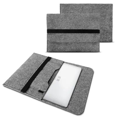 Produktbild von Sleeve Hülle für 13 - 13.3 - 14 Zoll Tasche Filz Schutzhülle Notebook Case CoverFarben:Grau