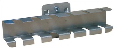 Produktbild von Schraubendreherhalter Für Lochplatte | 6 Schraubendreher | HxBxT 4x20x3,5cm | Weissaluminium