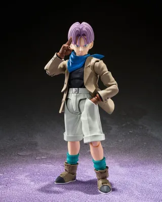 An action figure of Trunks from Dragon Ball GT.