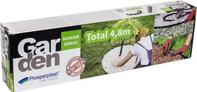 Produktbild von Schwarzer Gartenrand mit Anker 4,8m BORDER 0645