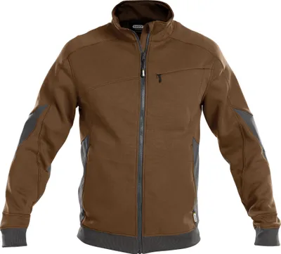 Produktbild von DASSY® Velox Sweatshirt LEHMBRAUN/ANTHRAZITGRAU Gr.XL Länge: STANDARD