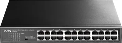 Produktbild von Cudy FS1024, Unmanaged, Fast Ethernet (10/100), Rack-Einbau