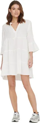 Produktbild von Only Thyra Peplon Kleid Mit 3/4-ärmeln Beige XL Frau Beige XL