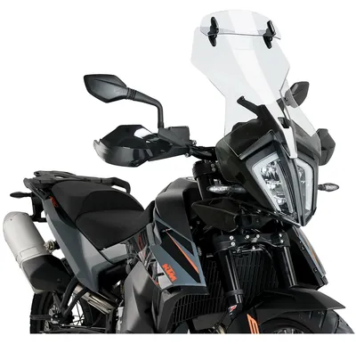 Productafbeelding van PUIG 3588W toerwindscherm met spoilerscherm, geschikt voor KTM 790 ADVENTURE, transparant