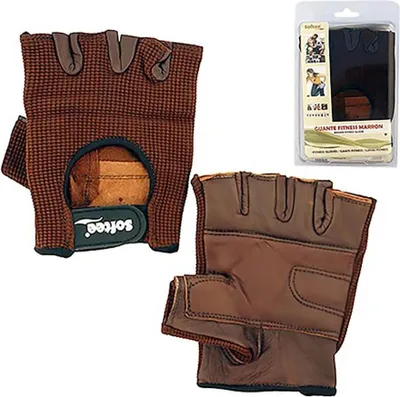 Obrázok produktu pre Fitness tréningové rukavice Softee Brown L Brown L